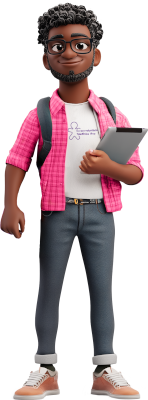 Ilustração de dois voluntários construindo um quebra-cabeça